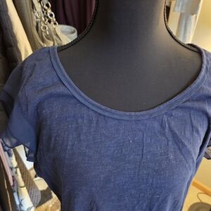 Style & Co. Deep Blue Short Sleeve Tee